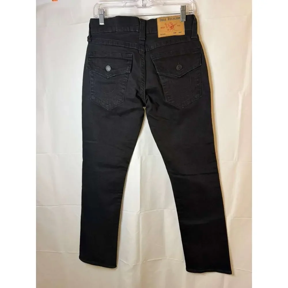 True Religion Ricky Relaxed straight jean in black men's sz. 29